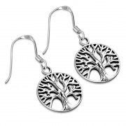 Tree of Life Silver Earrings, ep322